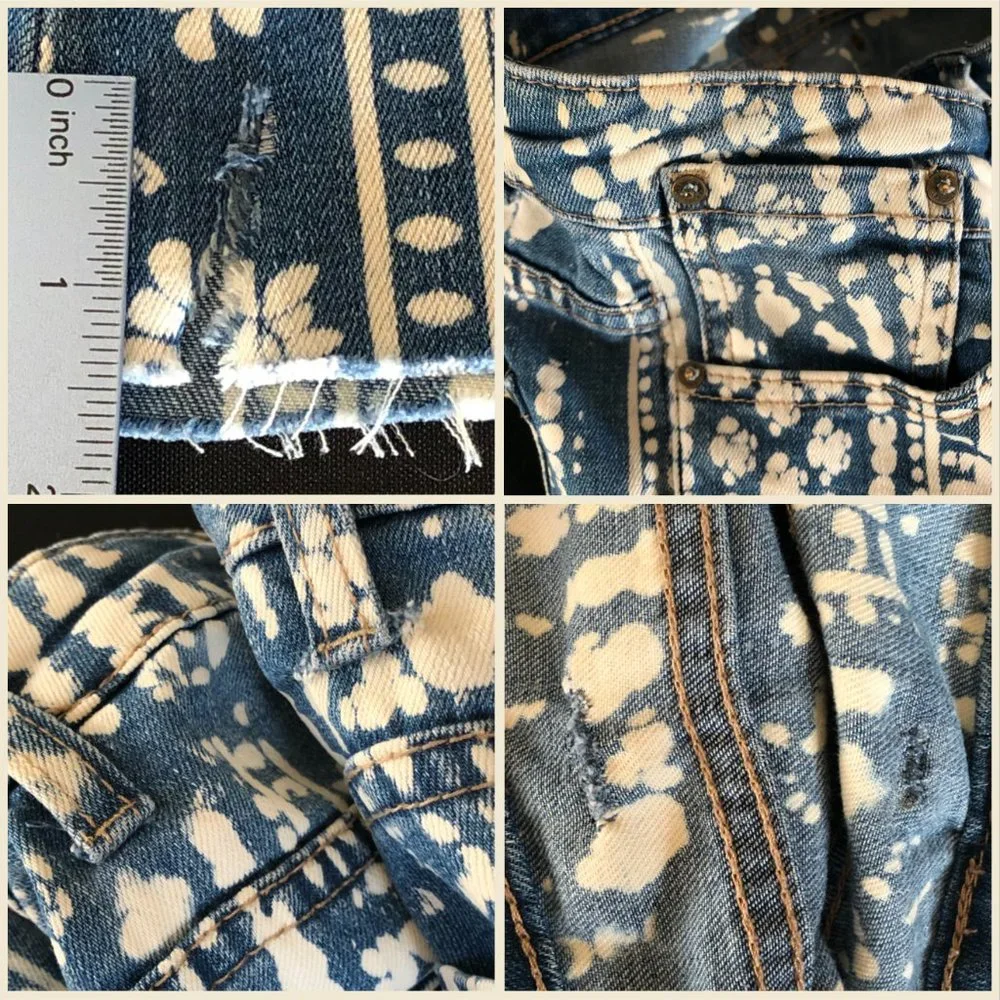 Rare Free People Bali Mantra Flare Jeans Sz 26 - Picture 14 of 16